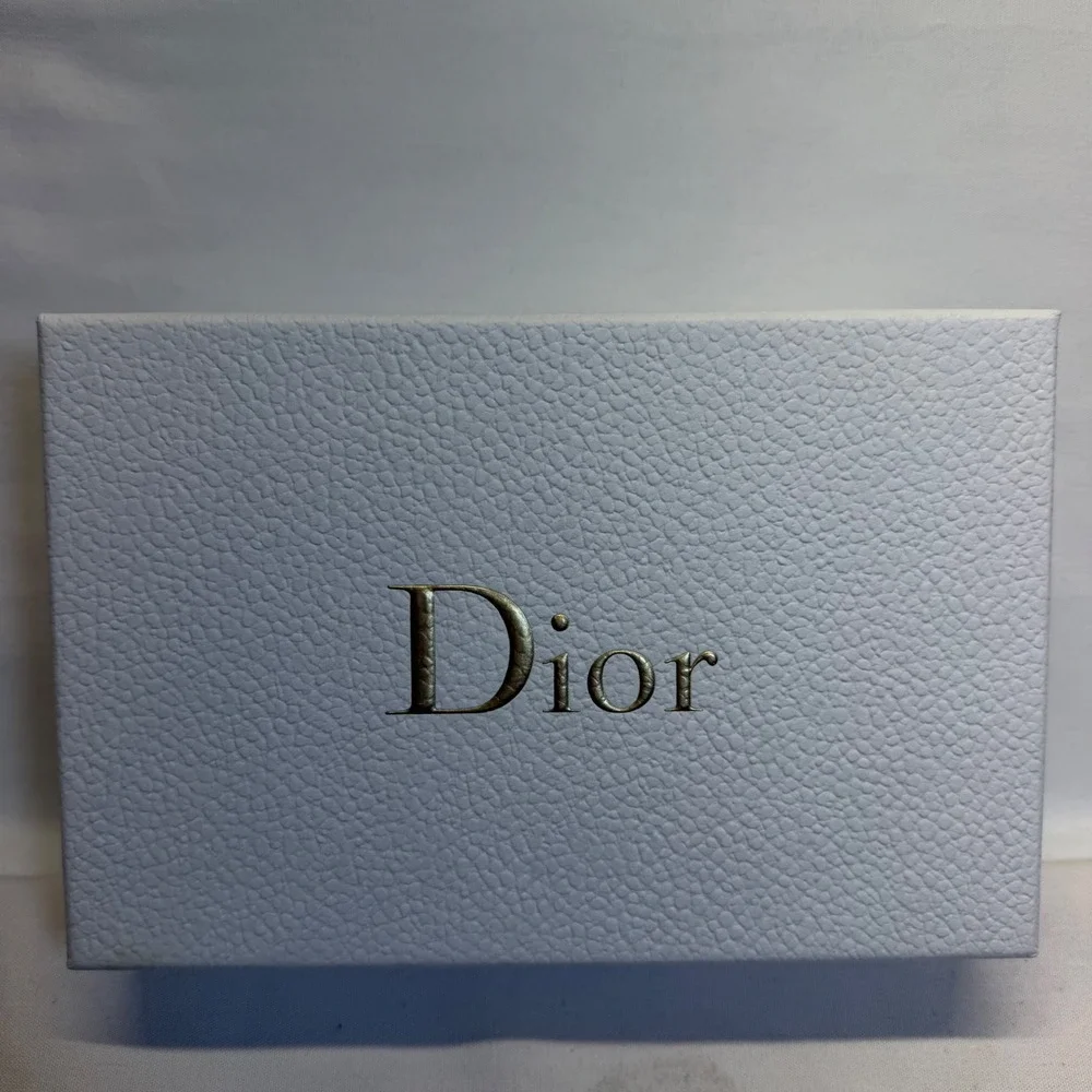 Dior Empty Gift Box Lot of 4 White Gold Black Logo Tissue Paper Luxury Packaging